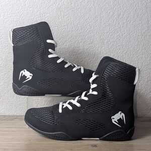 Venum Contender mid-cut men’s boxing shoes size 9 (42) black white stability